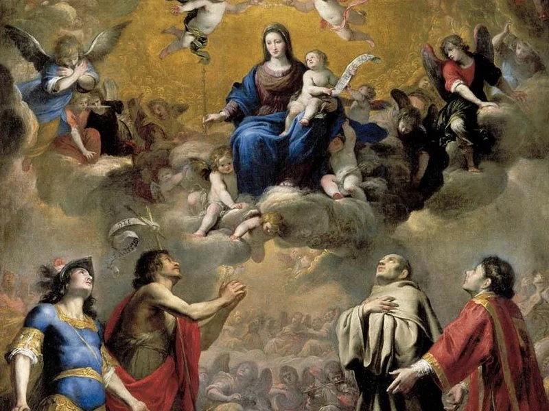 1603-Giovanni Battista Carlone - Vergine col Bambino in gloria e santi